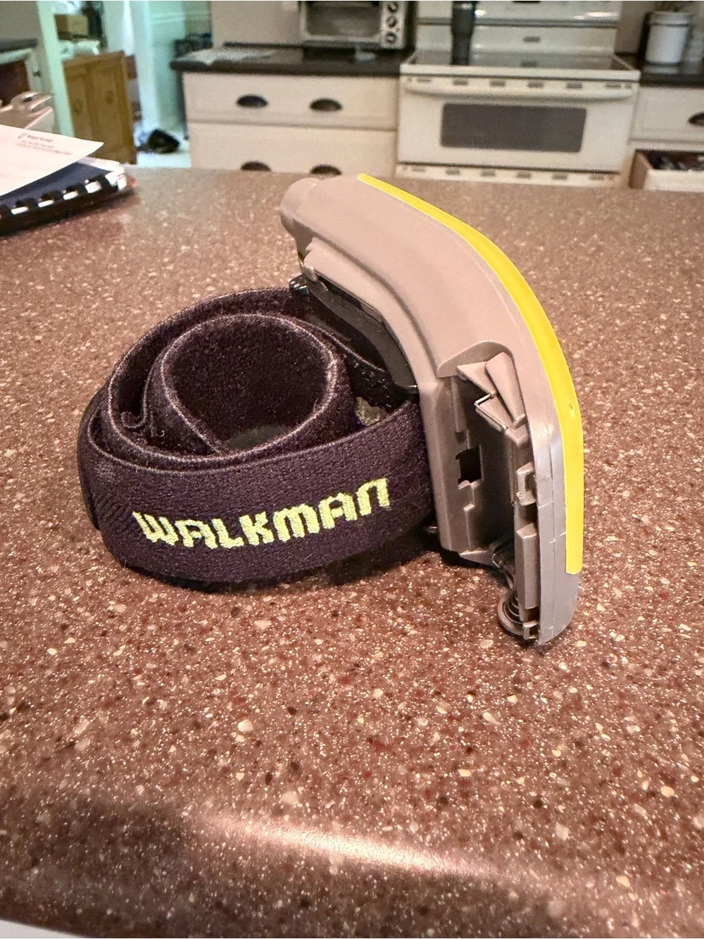 Sony Yellow and Gray Sports Walkman FM/AM Portable Radio